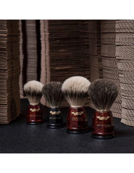 Pure Russian Grey Octagonal Badger Shaving Brush