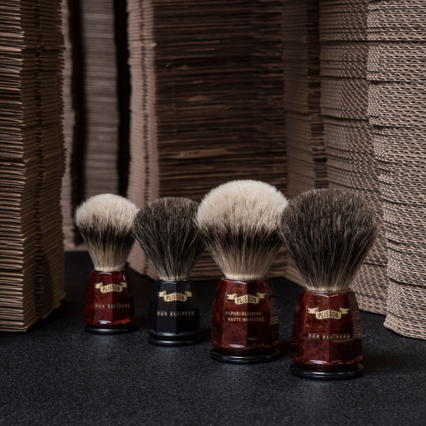 Pure Russian Grey Octagonal Badger Shaving Brush