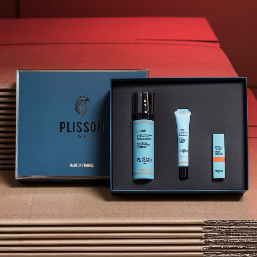 Coffret cadeau de soins pour homme - Fabriqué en France - Plisson 1808