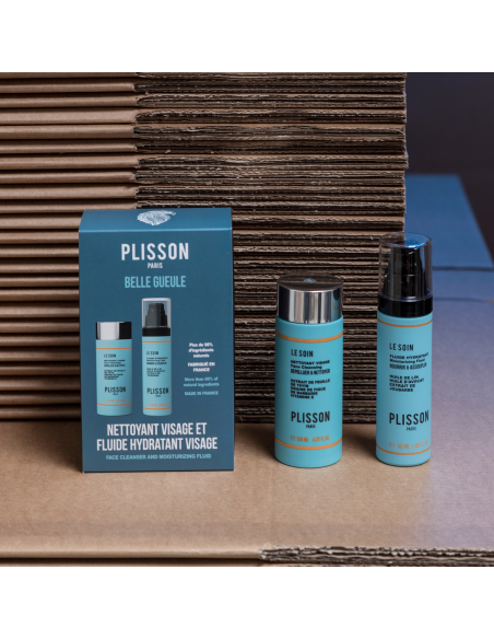 Limpiador facial y fluido hidratante para hombre - Plisson 1808