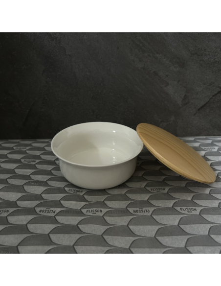 tazón de barba de porcelana Esencial e tapa