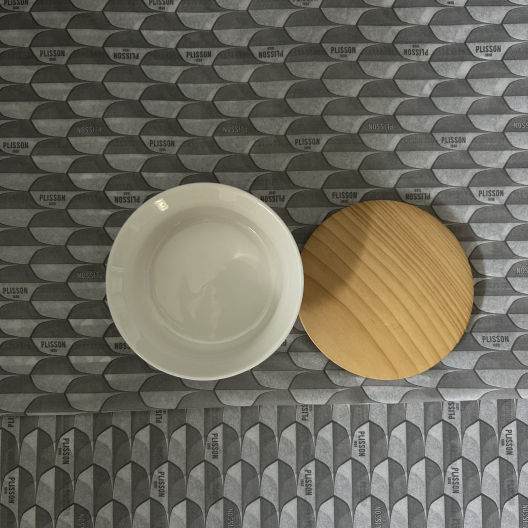 tazón de barba de porcelana Esencial e tapa