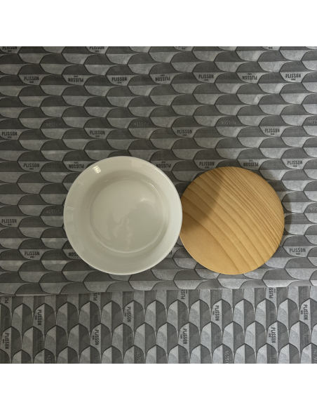 tazón de barba de porcelana Esencial e tapa