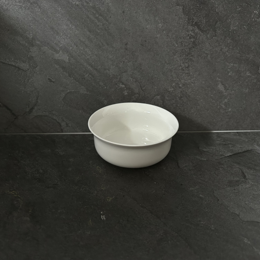 Essential porcelain shaving bowl, made in France - Plisson 1808