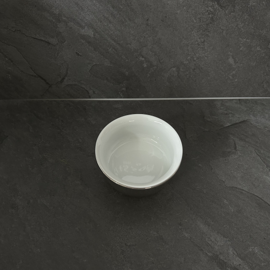 Essential porcelain shaving bowl, made in France - Plisson 1808