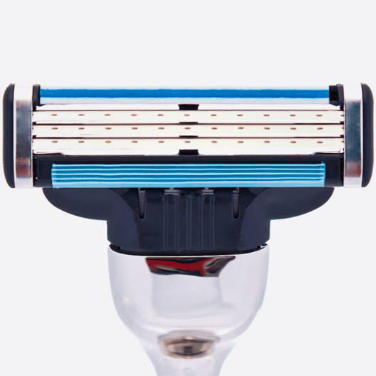Black Lacquer Mach3 Manual Razor - Plisson 1808