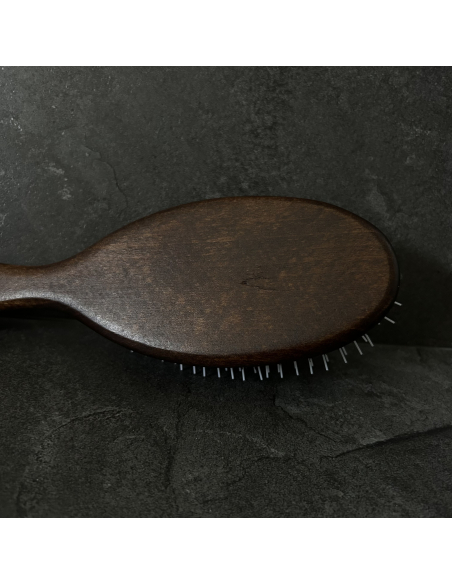 Brosse à cheveux pneumatique, poil de sanglier et picots nylon - Plisson 1808