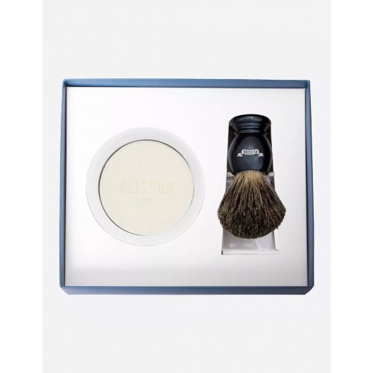 Coffret Initiation Blaireau Véritable Essentiel - Plisson 1808