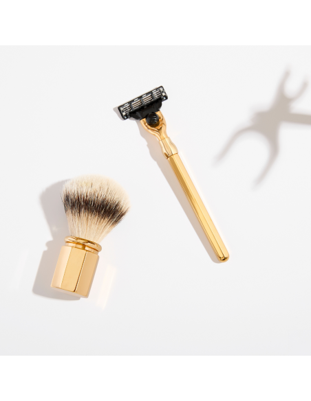 Solid Hexagonal Mach3 Razor - 2 finishes
