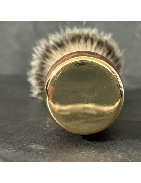 Shaving brush in cedar burl and laition - Plisson 1808