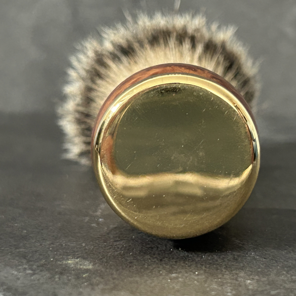 Shaving brush in cedar burl and laition - Plisson 1808