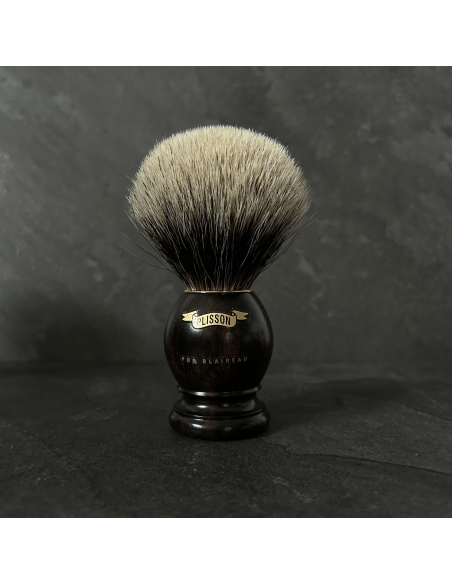 Brocha de afeitar de ébano de Macasar - Plisson 1808