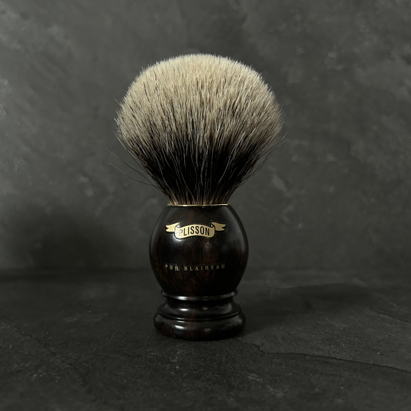 Brocha de afeitar de ébano de Macasar - Plisson 1808