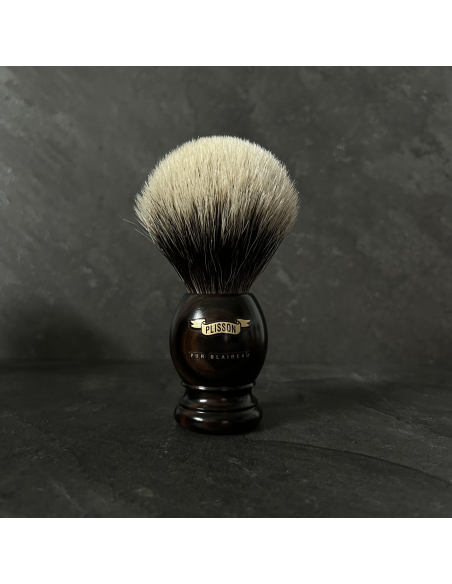 Brocha de afeitar de ébano de Macasar - Plisson 1808