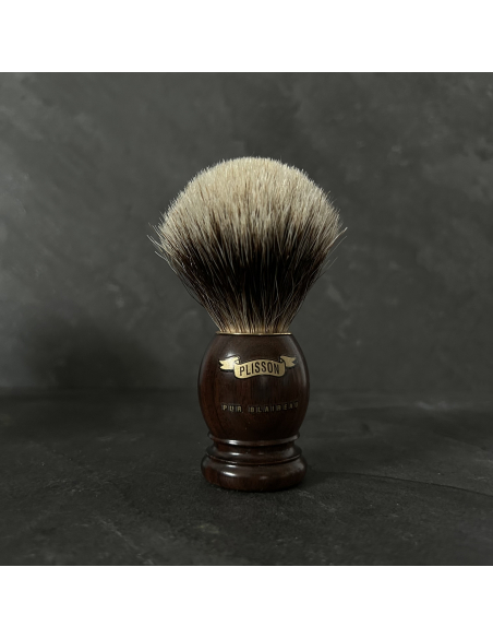 Brocha de afeitar de ébano de Macasar - Plisson 1808