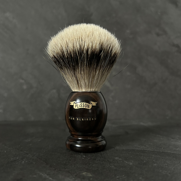 Dachs aus Makassar-Ebenholz Reinweiß - Plisson 1808