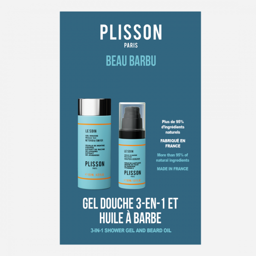 Cosmétiques Masculins | Duo Beau Barbu | Gel Douche & Huile à Barbe