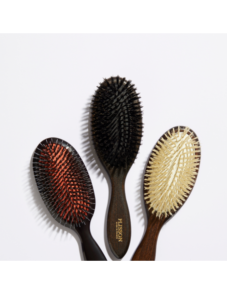 Brosse à cheveux pur poils de sanglier et picots nylon - Plisson 1808