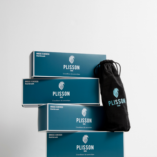 Brosse brushing en pur poil de sanglier - Plisson 1808