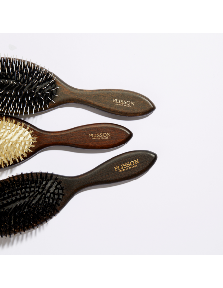 Pure Boar Bristle Pneumatic Hairbrush – Made in France – Plisson 1808