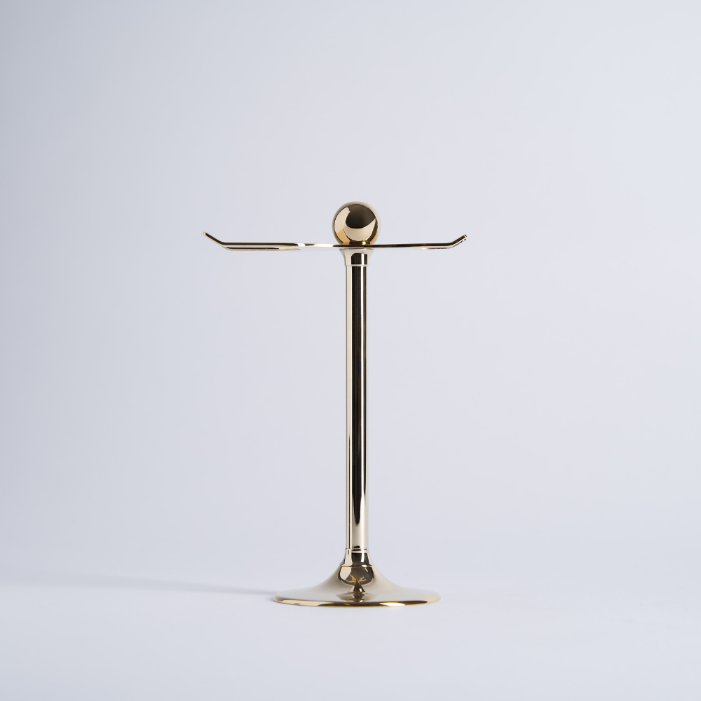 Soporte Boule con acabado dorado - Plisson 1808