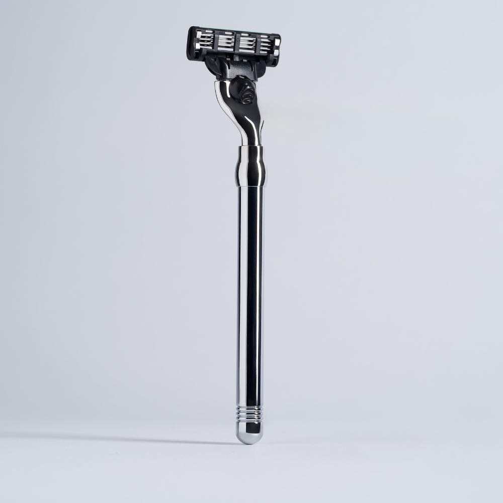 Mach3 razor with Palladium finish - Plisson 1808