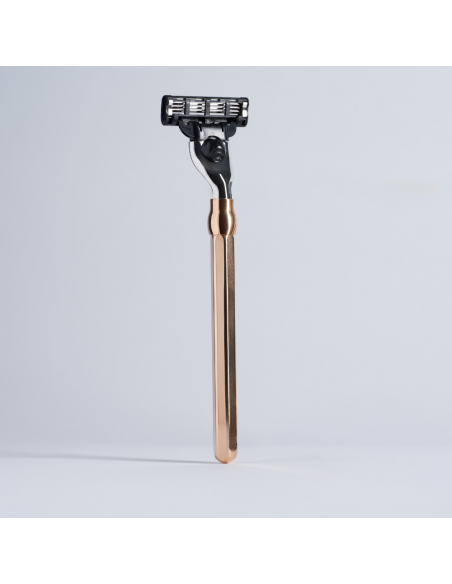 Rasoir Mach3 Octogonal Finition Or Rose