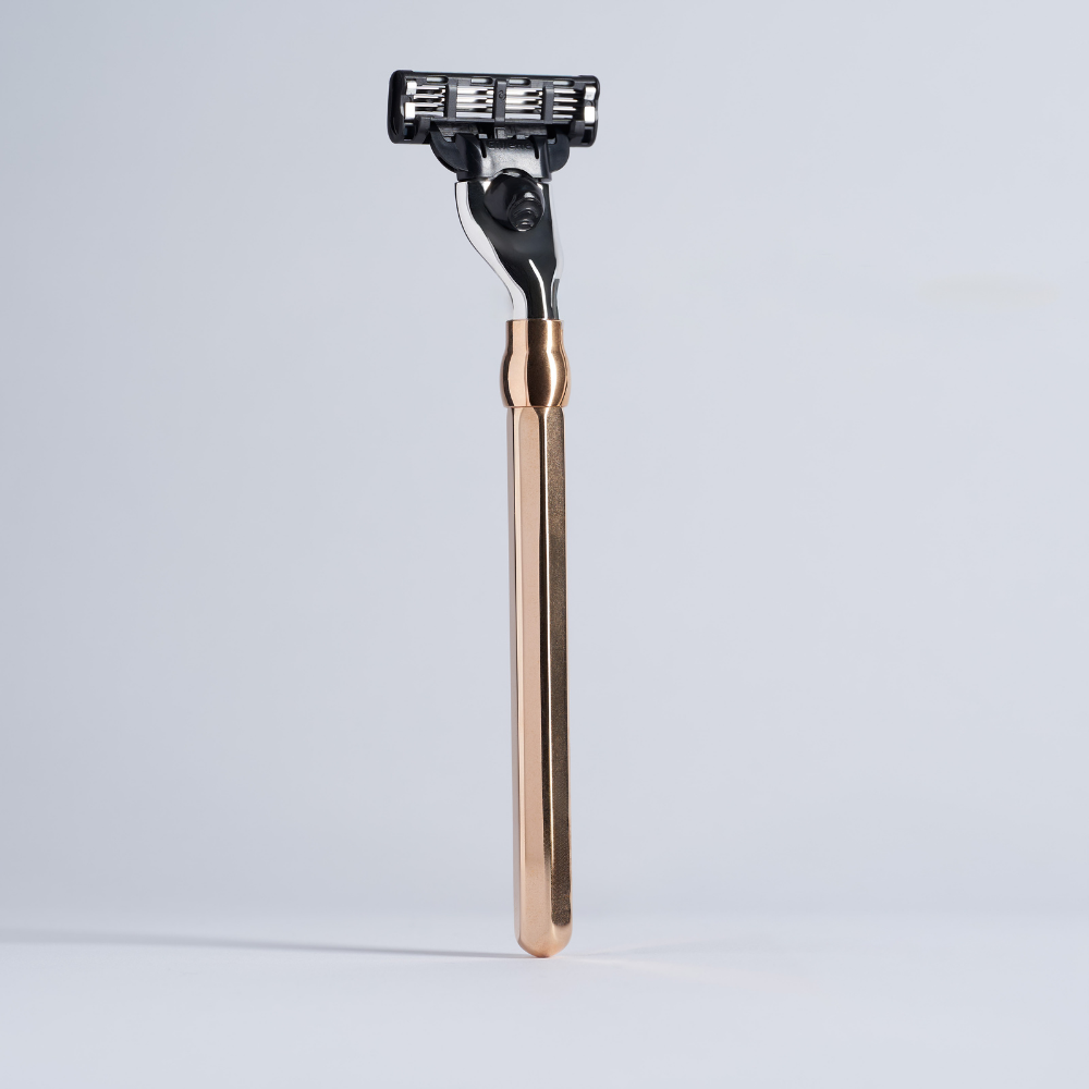 Mach3 Octagonal Razor Rose Gold Finish