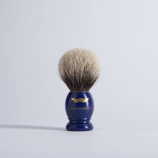 cepillo de afeitar Gris Europeo y resina lazuli