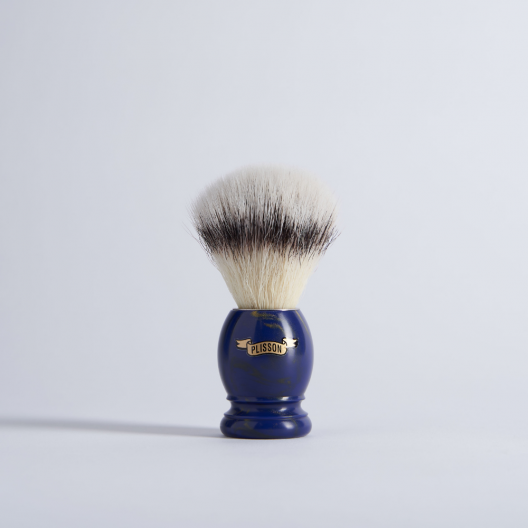Blaireau de rasage Plisson Lapis Lazuli et fibre synthétique
