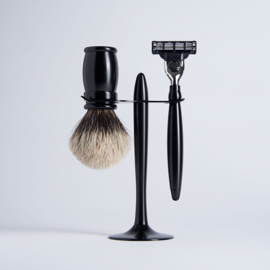 3-Piece Set Infinite Black Finish with Pure European Grey