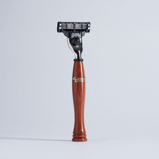 Bubinga Wood Mach3 Razor - Plisson 1808