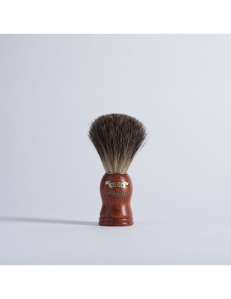 bubinga high-mounted handle and Russian Grey shaving brush