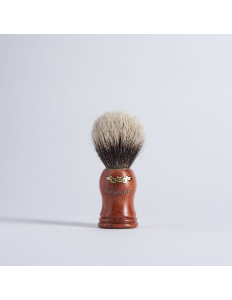 Shaving Brush Pure Grey Bubinga Wood - Plisson 1808