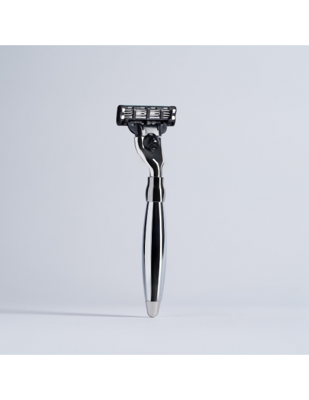 Palladium finish travel razor - Plisson 1808