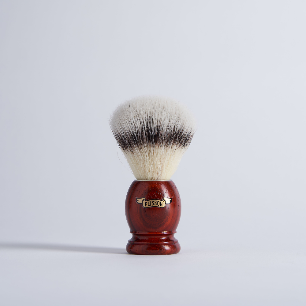 Shaving Brush Padouk and white synthetic fibre