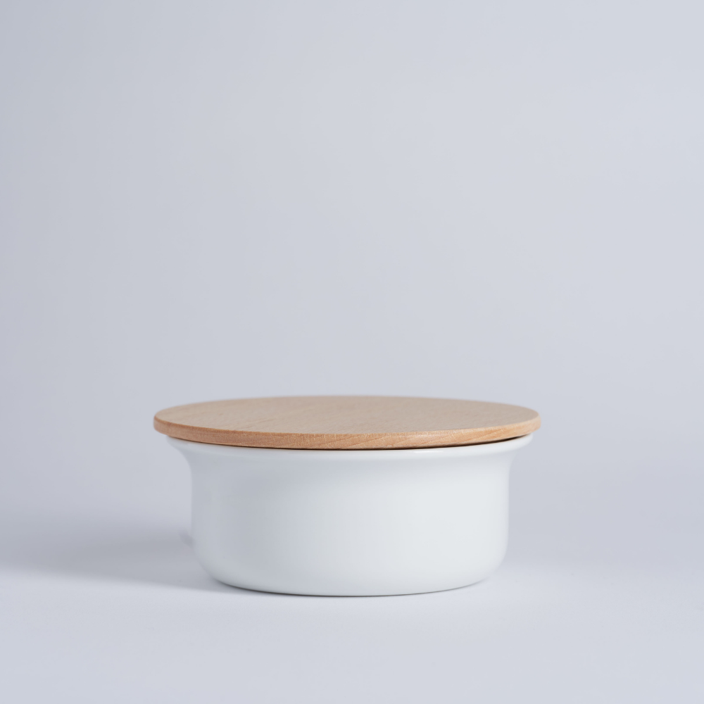 Essential porcelain shaving bowl, made in France - Plisson 1808