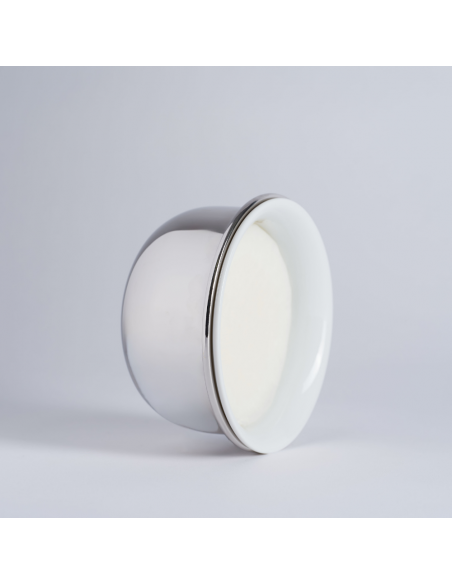 Brass and porcelain shaving bowl - Plisson 1808