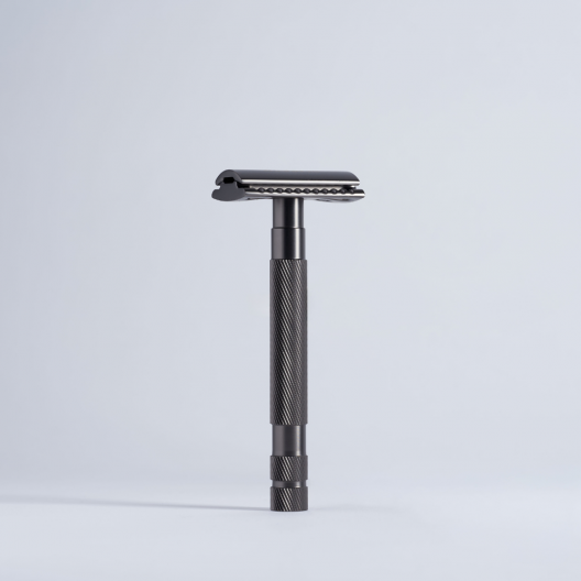 Essential Almost Perfect Black Steel Safety Razor