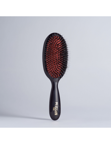 Brosse à cheveux pur poils de sanglier et picots nylon - Plisson 1808