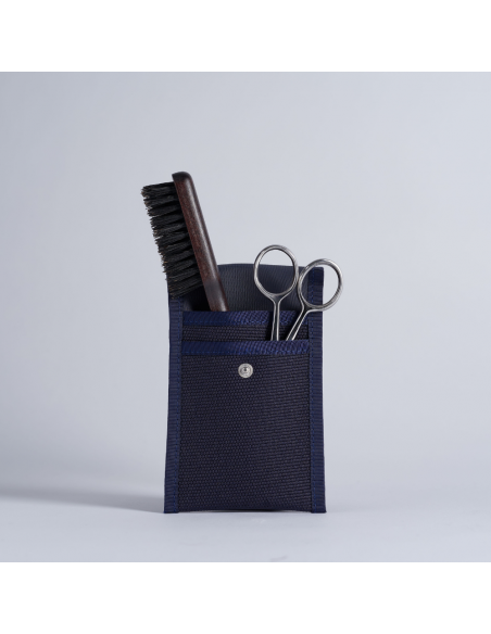 Beard and moustache kit, brush and scissors - Plisson 1808