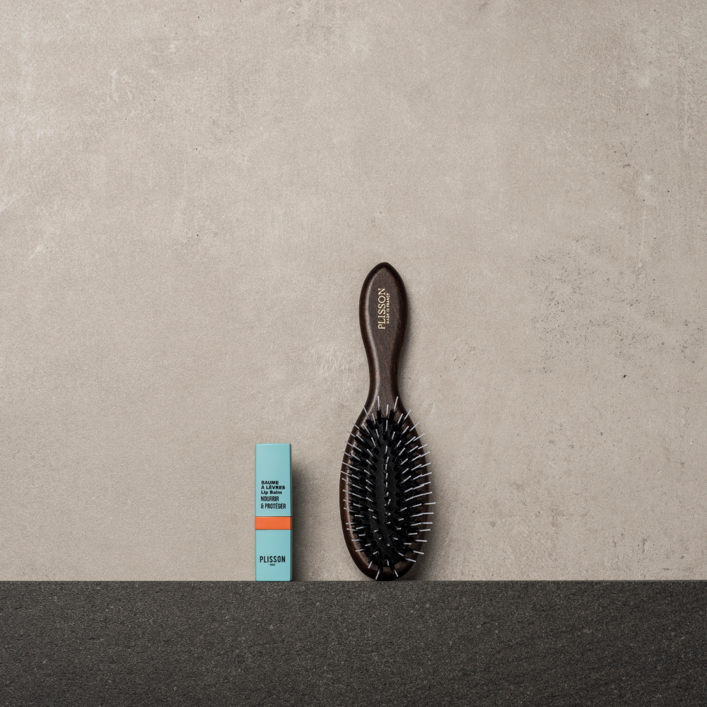 Brosse à cheveux pneumatique en poil de sanglier Petit - Plisson 1808