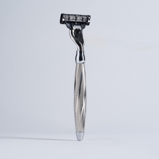Rasoir Joris Mach3 Spirales Finition Palladium - Plisson 1808