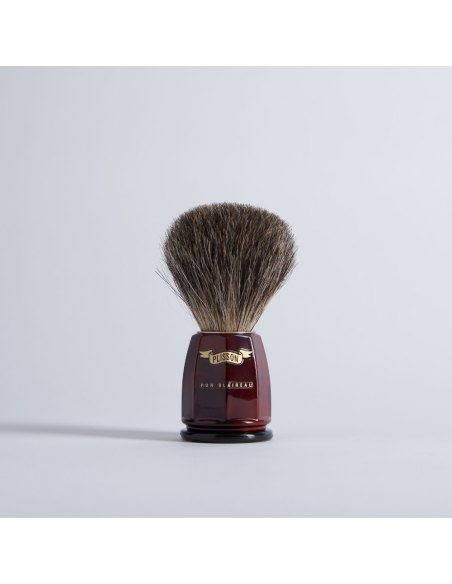 Achteckiger Rasierpinsel Reines Russisches Grau