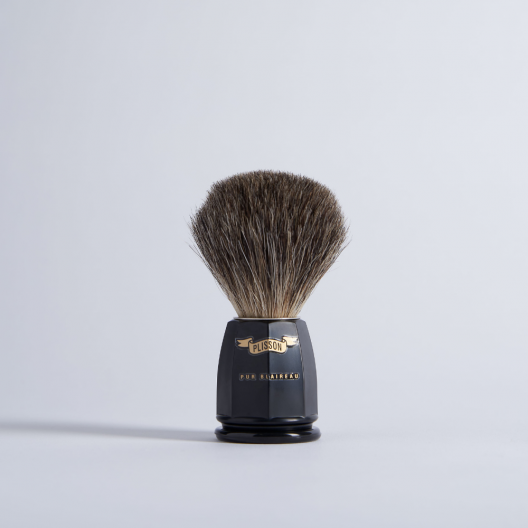 Blaireau Octogonal Pur Gris de Russie - Plisson 1808