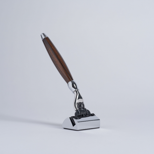 Solid Chrome-Plated Brass Razor Base – Plisson 1808