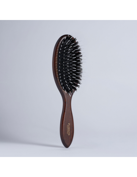 Brosse à cheveux pneumatique, poil de sanglier et picots nylon - Plisson 1808