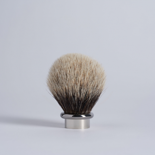 Replacement Knot Ruthenium Shaving Brush