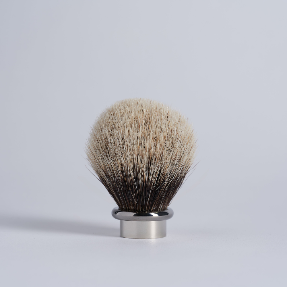 Replacement Knot Ruthenium Shaving Brush  - Plisson 1808