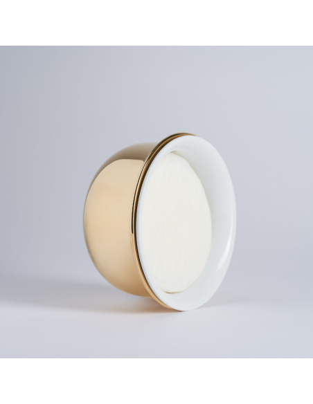Bol para afeitar de porcelana con acabado en oro - Plisson 1808